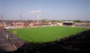 7 May 2000; A view of the Hogan Stand under contruction during the Church & General National Football League Division 2 Final match between Louth and Offaly at Croke Park in Dublin. Photo by Ray McManus/Sportsfile