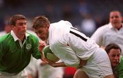 28 April 2000; John Holtby of England during the 4 Nations U18 Championship match between Ireland and England at Lansdowne Road in Dublin. Photo by Aoife Rice/Sportsfile