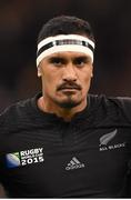 17 October 2015; Jerome Kaino, New Zealand. 2015 Rugby World Cup, Quarter-Final, New Zealand v France. Millennium Stadium, Cardiff, Wales. Picture credit: Stephen McCarthy / SPORTSFILE