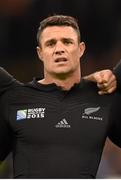 17 October 2015; Daniel Carter, New Zealand. 2015 Rugby World Cup, Quarter-Final, New Zealand v France. Millennium Stadium, Cardiff, Wales. Picture credit: Stephen McCarthy / SPORTSFILE