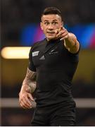 17 October 2015; Sonny Bill Williams, New Zealand. 2015 Rugby World Cup, Quarter-Final, New Zealand v France. Millennium Stadium, Cardiff, Wales. Picture credit: Stephen McCarthy / SPORTSFILE