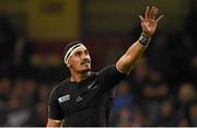 17 October 2015; Jerome Kaino, New Zealand, following his side's victory. 2015 Rugby World Cup, Quarter-Final, New Zealand v France. Millennium Stadium, Cardiff, Wales. Picture credit: Stephen McCarthy / SPORTSFILE