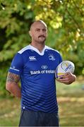 15 October 2015; New Leinster Rugby signing Hayden Triggs in Leinster Rugby HQ today. Triggs, 33, who plays in the second row, has nine Maori All Blacks caps and has joined Leinster from the Auckland Blues. Leinster Rugby Head Office, UCD, Belfield, Dublin. Picture credit: Matt Browne / SPORTSFILE