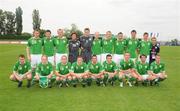 17 June 2009; The Region 1, Republic of Ireland,squad. UEFA Regions Cup 2009, Podrucni Fudbalski Savez Gradiska, Bosnia-Herzegovina v Region1, Republic of Ireland, NK Samobor Stadium, Samobor, Croatia. Picture credit: Pat Murphy / SPORTSFILE