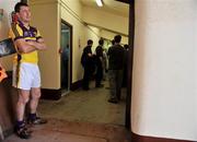 21 June 2009; Wexford's Greg Jacob shows his dissapointment after the match. GAA Hurling Leinster Senior Championship Semi-Final, Dublin v Wexford, Nowlan Park, Kilkenny. Picture credit: Brian Lawless / SPORTSFILE