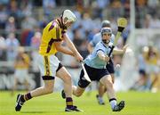 21 June 2009; Ciaran Kenny, Wexford, in action against David Treacy, Dublin. GAA Hurling Leinster Senior Championship Semi-Final, Dublin v Wexford, Nowlan Park, Kilkenny. Picture credit: Brian Lawless / SPORTSFILE