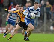 26 October 2015; Stephen Bray, Navan O'Mahony's, in action against James Geagan, Na Fianna. Meath County Senior Football Championship Final, Navan O'Mahony's v Na Fianna. Páirc Tailteann, Navan, Co. Meath. Picture credit: Matt Browne / SPORTSFILE