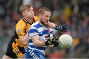 26 October 2015; Alan Forde, Navan O'Mahony's, in action against Michael Farley, Na Fianna. Meath County Senior Football Championship Final, Navan O'Mahony's v Na Fianna. Páirc Tailteann, Navan, Co. Meath. Picture credit: Matt Browne / SPORTSFILE