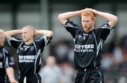 28 June 2009; Sligo's Ross Donovan and Jonathon Davey, left, show their disappointment after the match. GAA Football Connacht Senior Championship Semi-Final, Sligo v Galway, Markievicz Park, Sligo. Picture credit: Brian Lawless / SPORTSFILE