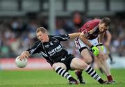 28 June 2009; Adrian Marren, Sligo, in action against Damien Burke, Galway. GAA Football Connacht Senior Championship Semi-Final, Sligo v Galway, Markievicz Park, Sligo. Picture credit: Brian Lawless / SPORTSFILE