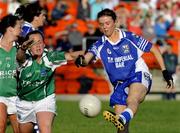 4 July 2009; Brid Boylan, Cavan, in action against Anita Newell, Fermanagh. TG4 Ladies Football Ulster Intermediate Championship Final, Cavan v Fermanagh, Athletic Grounds, Armagh. Picture credit: Michael Cullen / SPORTSFILE