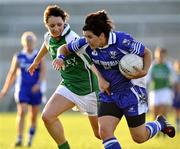 4 July 2009; Roisin O'Keefe, Cavan, in action against Donna Maguire, Fermanagh. TG4 Ladies Football Ulster Intermediate Championship Final, Cavan v Fermanagh, Athletic Grounds, Armagh. Picture credit: Michael Cullen / SPORTSFILE