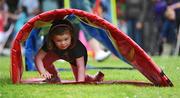 5 July 2009; Molly Byrne, age 4, from Lucan, Dublin, during the Athletics Ireland Family Fitness Festival in association with McDonald’s. Farmleigh House, Phoenix Park, Dublin. Picture credit: Stephen McCarthy / SPORTSFILE