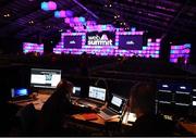 3 November 2015; Preparations during Day 1 of the 2015 Web Summit in the RDS, Dublin, Ireland. Picture credit: Diarmuid Greene / SPORTSFILE / Web Summit