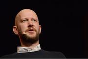 3 November 2015; Chris Moody, Creative Director & Global Principal, Wolff Olins, on the Design Stage during Day 1 of the 2015 Web Summit in the RDS, Dublin, Ireland. Picture credit: Sam Barnes / SPORTSFILE / Web Summit