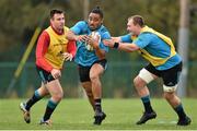 3 November 2015; Munster's Francis Saili in action during squad training. Munster Rugby Squad Training, CIT, Cork. Picture credit: Matt Browne / SPORTSFILE