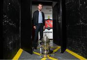 3 November 2015; Dundalk FC manager Stephen Kenny, during a media day. Dundalk FC media day ahead of Irish Daily Mail FAI Cup Final. Oriel Park, Dundalk, Co. Louth. Picture credit: David Maher / SPORTSFILE