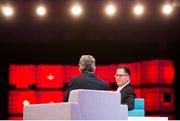 3 November 2015; Michael Dell, right, Founder and CEO of DELL, in conversation with David Rowan of WIRED magazine, on the Centre Stage during Day 1 of the 2015 Web Summit in the RDS, Dublin, Ireland. Picture credit: Naoise Culhane  / SPORTSFILE / Web Summit