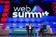 3 November 2015; Michael Dell, left, Founder and CEO of DELL, in conversation with David Rowan of WIRED magazine, on the Centre Stage during Day 1 of the 2015 Web Summit in the RDS, Dublin, Ireland. Picture credit: Naoise Culhane  / SPORTSFILE / Web Summit