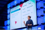 3 November 2015; Paddy Cosgrave, CEO, Web Summit, on the Centre Stage during Day 1 of the 2015 Web Summit in the RDS, Dublin, Ireland. Picture credit: Naoise Culhane  / SPORTSFILE / Web Summit