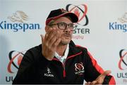 3 November 2015; Ulster Director of Rugby Les Kiss during a press conference ahead of their Guinness PRO12 Round 7 game against Newport Gwent Dragons on Sunday. Ulster Rugby Press Conference, Kingspan Stadium, Ravenhill Park, Belfast. Picture credit: Oliver McVeigh / SPORTSFILE