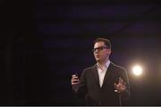 3 November 2015; Mike Krieger, Co-Founder of Instagram, on the Centre Stage during Day 1 of the 2015 Web Summit in the RDS, Dublin, Ireland. Picture credit: Stephen McCarthy / SPORTSFILE / Web Summit