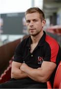 3 November 2015; Paul Marshall, Ulster, during a press conference ahead of their Guinness PRO12 Round 7 game against Newport Gwent Dragons on Sunday. Ulster Rugby Press Conference, Kingspan Stadium, Ravenhill Park, Belfast. Picture credit: Oliver McVeigh / SPORTSFILE