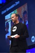 3 November 2015; Jamie Drummond, Founder, One Foundation, on the Centre Stage during Day 1 of the 2015 Web Summit in the RDS, Dublin, Ireland. Picture credit: Stephen McCarthy / SPORTSFILE / Web Summit