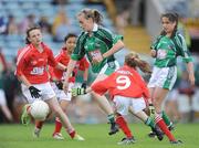 5 July 2009; Stacey Lockyear, Limerick, in action against Meg Fitzgerald, Cork. Primary Go-Game, Pairc Ui Chaoimh, Cork. Picture credit: Brendan Moran / SPORTSFILE