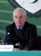 4 July 2009; Jim McConnellr, FAI chairman of the domestic committee, during the 2009 Football Association of Ireland AGM. Hillgrove Hotel, Monaghan. Picture credit: Oliver McVeigh / SPORTSFILE