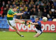 11 July 2009; Killian Young, Kerry, in action against Paul Barden, Longford. GAA Football All-Ireland Senior Championship Qualifier, Round 2, Longford v Kerry, Pearse Park, Longford. Picture credit: Brendan Moran / SPORTSFILE