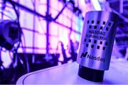 4 November 2015; A view of the NASDAQ Closing Bell backstage at the Centre Stage during Day 2 of the 2015 Web Summit in the RDS, Dublin, Ireland. Picture credit: Stephen McCarthy / SPORTSFILE / Web Summit