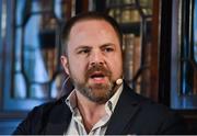 4 November 2015; Patrick Kalaher, Frog Design, on the Society Stage during Day 2 of the 2015 Web Summit in the RDS, Dublin, Ireland. Picture credit: Diarmuid Greene / SPORTSFILE / Web Summit