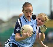 19 July 2009; Elaine Kelly, Dublin, in action against Donna Berry, Kildare. TG4 Ladies Football Leinster Senior Championship Final, Dublin v Kildare, Dr. Cullen Park, Carlow. Picture credit: Pat Murphy / SPORTSFILE