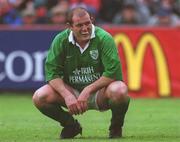 1 April 2000; Peter Clohessy of Ireland during the Lloyds TSB 6 Nations match between Ireland and Wales at Lansdowne Road in Dublin. Photo by Brendan Moran/Sportsfile