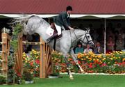 08 August 1998; Trevor Coyle on Cruising for Ireland compete in the Aga Khan Challenge Trophy during The Kerrygold Nations Cup at the RDS in Dublin. Photo by Matt Browne/Sportsfile