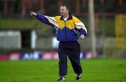 19 November 2000; Sixmilebridge manager Paddy Meehan during the AIB Munster Senior Hurling Club Championship Semi-Final match between Patrickswell and Sixmilebridge at the Gaelic Grounds in Limerick. Photo by Damien Eagers/Sportsfile