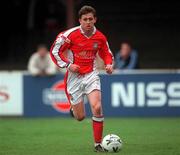 17 March 2000; Dessie Byrne of St. Patrick's Athletic during the Eircom League Premier Division match between St Patrick's Athletic and Shelbourne at Richmond Park in Dublin. Photo by David Maher/Sportsfile