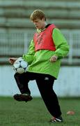 17 November 1998; Damien Duff during a Republic of Ireland Training Session at Radnitchi Stadium in Belgrade, Yugoslavia. Photo by David Maher/Sportsfile