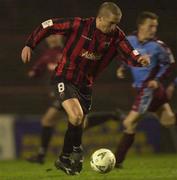 5 January 2001; Alex Nesovic of Bohemians during the FAI Harp Lager Cup Second Round match between Bohemians and Drogheda United at Dalymount Park in Dublin. Photo by David Maher/Sportsfile