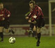 5 January 2001; Trevor Molloy of Bohemians during the FAI Harp Lager Cup Second Round match between Bohemians and Drogheda United at Dalymount Park in Dublin. Photo by David Maher/Sportsfile