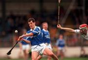 17 March 2000; Greg Baker of St Joseph's Doorabarefield in action against John Feeney of St Mary's Athenry during the AIB All-Ireland Senior Club Hurling Championship Final match between Athenry and St Joseph's Doorabarefield at Croke Park in Dublin. Photo by Damien Eagers/Sportsfile