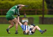 8 November 2015; Darren O'Reilly, Ballyboden St. Enda's, in action against Paddy Keenan, St Patrick's. AIB Leinster GAA Senior Club Football Championship Quarter-Final, St Patrick's v Ballyboden St. Enda's. County Grounds, Drogheda, Co. Louth. Picture credit: Ray McManus / SPORTSFILE