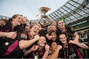 8 November 2015; Wexford Youths WAFC players celebrate after the game. Continental Tyres FAI Women's Senior Cup Final, Wexford Youths WAFC v Shelbourne Ladies FC. Aviva Stadium, Dublin. Picture credit: Eóin Noonan / SPORTSFILE