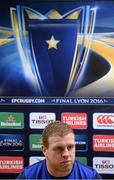 9 November 2015; Leinster's Sean Cronin during a press conference. Leinster Rugby Press Conference. Leinster Rugby, UCD, Belfield, Dublin. Picture credit: Piaras Ó Mídheach / SPORTSFILE