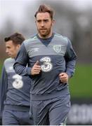 9 November 2015; Republic of Ireland's Richard Keogh during squad training. Republic of Ireland Squad Training, National Sports Campus, Abbotstown, Co. Dublin. Picture credit: Seb Daly / SPORTSFILE