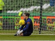 8 November 2015; Tamara Furlong, Wexford Youths WAFC, saves a penalty. Continental Tyres FAI Women's Senior Cup Final, Wexford Youths WAFC v Shelbourne Ladies FC. Aviva Stadium, Dublin. Picture credit: Eóin Noonan / SPORTSFILE