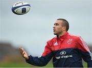 10 November 2015; Munster's Simon Zebo during squad training. University of Limerick, Limerick. Picture credit: Diarmuid Greene / SPORTSFILE