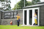 26 July 2009; Antrim supporters arrive for the game. GAA All-Ireland Senior Football Championship Qualifier Round 4, Antrim v Kerry, O'Connor Park, Tullamore, Co. Offaly. Picture credit: Brendan Moran / SPORTSFILE