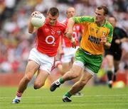2 August 2009; Fiachra Lynch, Cork, in action against Neil McGee, Donegal. GAA Football All-Ireland Senior Championship Quarter-Final, Cork v Donegal, Croke Park, Dublin. Picture credit: Ray McManus / SPORTSFILE